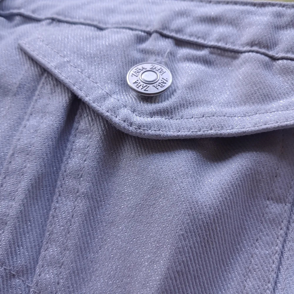 Zara Jean Shimmer Sparkle Tube Top Rouched back with button details - Picture 11 of 11